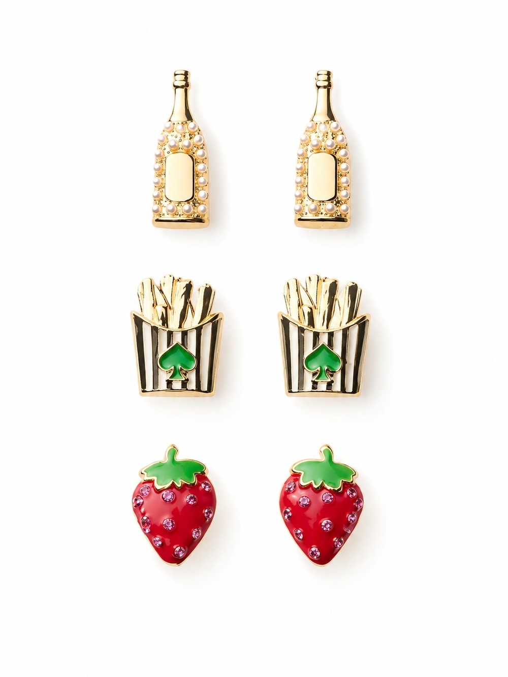 Kate Spade x Target Three Pack Stud Earrings NIB